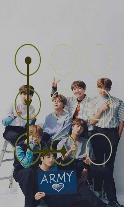 BTS Pattern Lock Screen screenshot 2