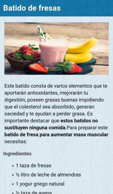 Dieta para ganar masa muscular screenshot 3
