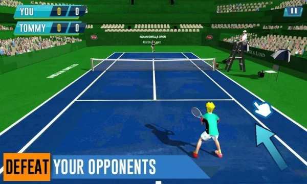 Tennis Ultimate 3D Pro - Virtual Tennis स्क्रीनशॉट 1