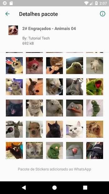 2# Stickers WhatsApp Pack Animais Engraçados screenshot 1