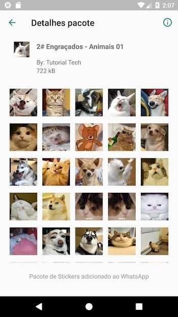 2# Stickers WhatsApp Pack Animais Engraçados screenshot 4