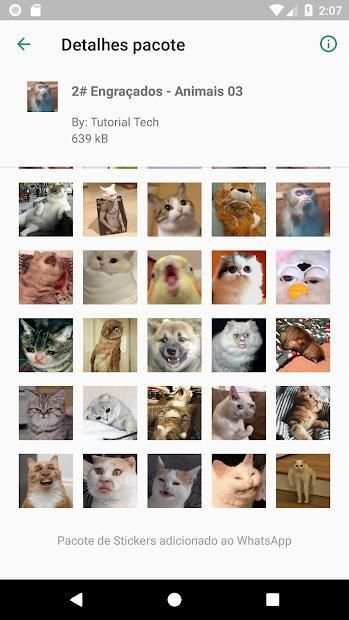 2# Stickers WhatsApp Pack Animais Engraçados screenshot 2