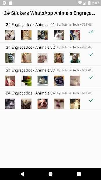 2# Stickers WhatsApp Pack Animais Engraçados screenshot 5