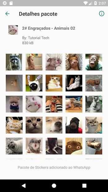 2# Stickers WhatsApp Pack Animais Engraçados screenshot 3