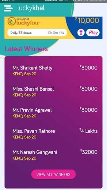 LuckyKhel Results screenshot 2