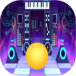 ikon Dancing Ball: rolling road sky Line