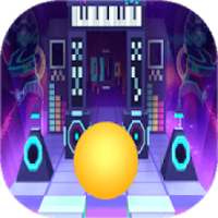 Dancing Ball: rolling road sky Line