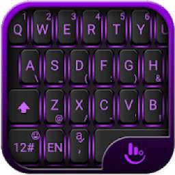 Purple Light Black Keyboard Theme
