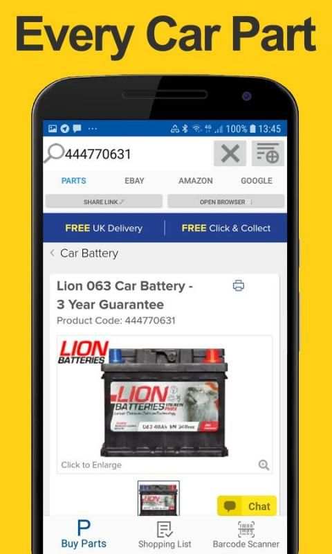 Auto Parts Scanner - Car Parts Barcode Reader स्क्रीनशॉट 1