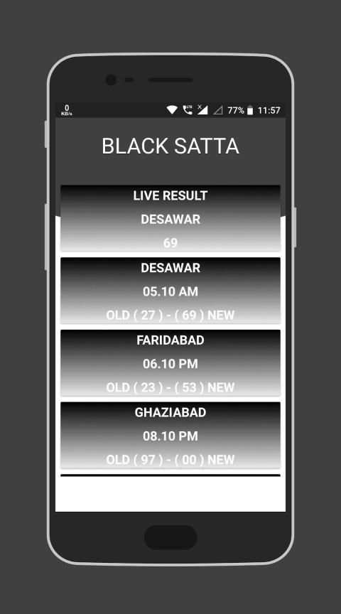 Live Black Satta Results 2019 screenshot 3
