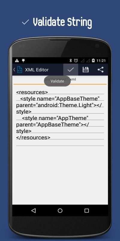 XML Editor स्क्रीनशॉट 4
