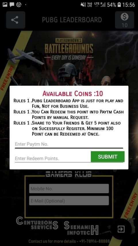 Pubg Leaderboard screenshot 1