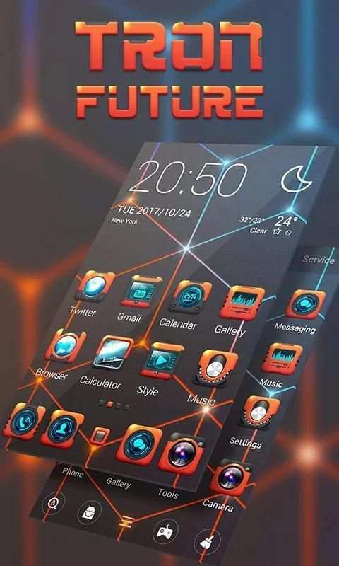 Torn Future Go Launcher Theme screenshot 5