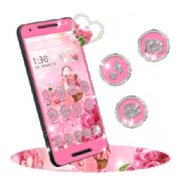 Pink Rose Diamond theme icon