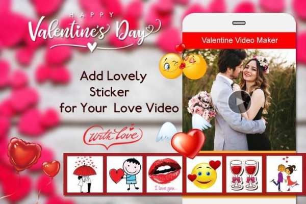 Valentine Day Video Maker 2019 - Love Slideshow screenshot 1