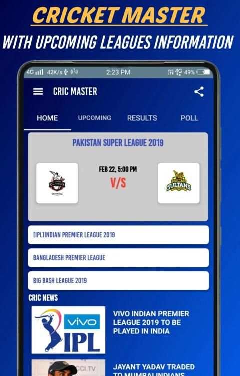 Cricket Master - Live Cricket Score स्क्रीनशॉट 2