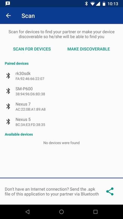Bluetooth Chat screenshot 1