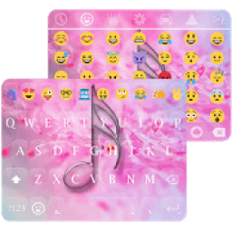 ikon Emoji Keyboard Pink Flower