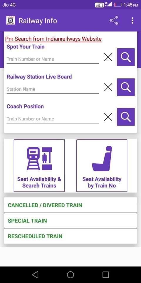 Railinfo- PNR & W/L Train Ticket Prediction screenshot 6