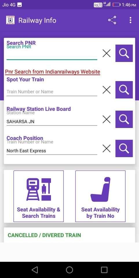 Railinfo- PNR & W/L Train Ticket Prediction screenshot 3