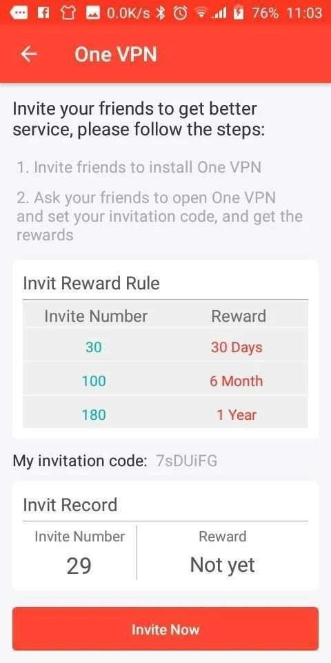 One VPN screenshot 2