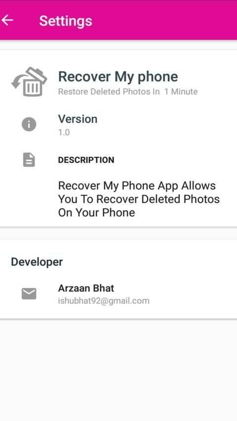 Recover My Phone - Photo Recovery software 2019 स्क्रीनशॉट 1