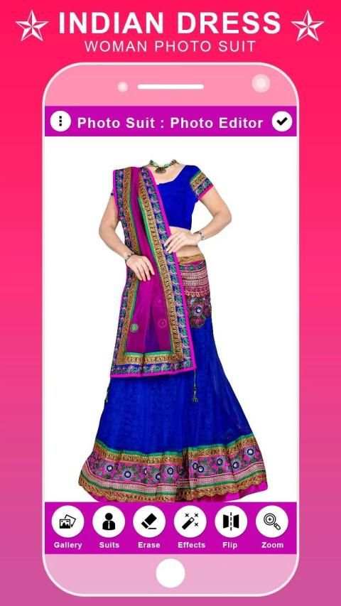 Indian Woman Dress Photo Suit screenshot 4