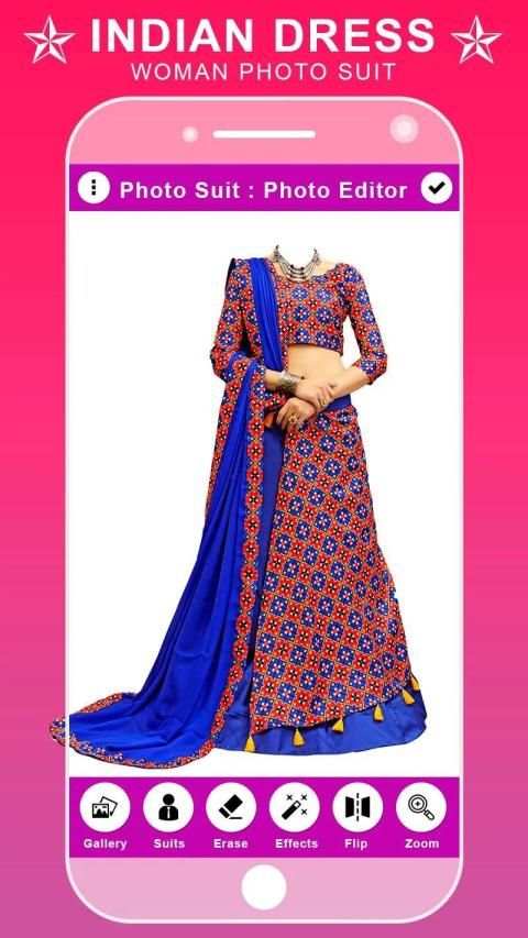 Indian Woman Dress Photo Suit screenshot 7