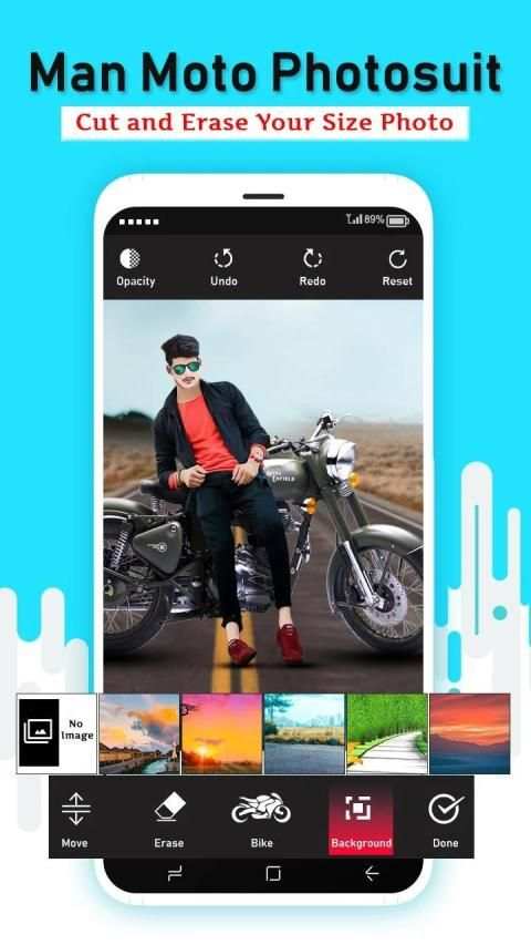 Men Moto Photo Suit screenshot 3