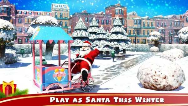 Ice cream Bike Driving Simulator: Christmas screenshot 5