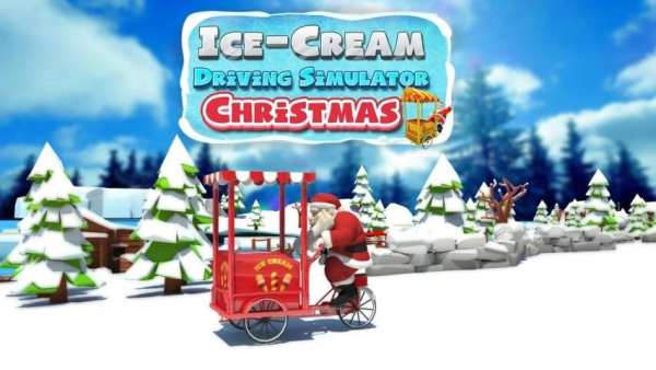 Ice cream Bike Driving Simulator: Christmas screenshot 3