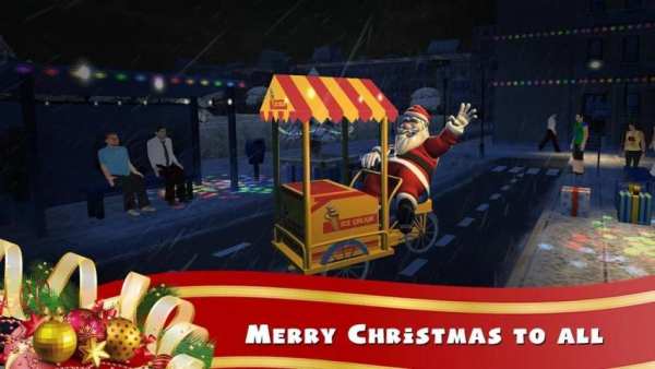 Ice cream Bike Driving Simulator: Christmas screenshot 7