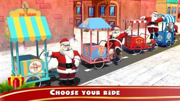Ice cream Bike Driving Simulator: Christmas screenshot 6