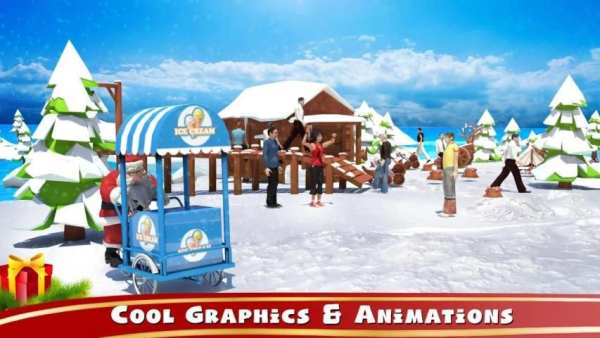 Ice cream Bike Driving Simulator: Christmas screenshot 2
