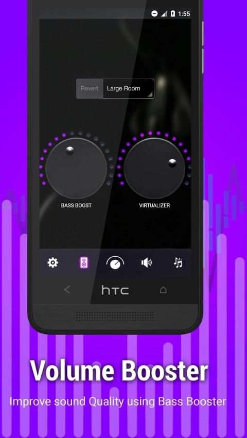 Volume Booster and Bass booster with Music Player screenshot 2