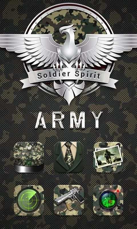 Army GO Launcher Theme screenshot 4