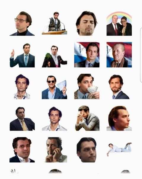 Thierry Baudet Stickers for Whatsapp screenshot 1