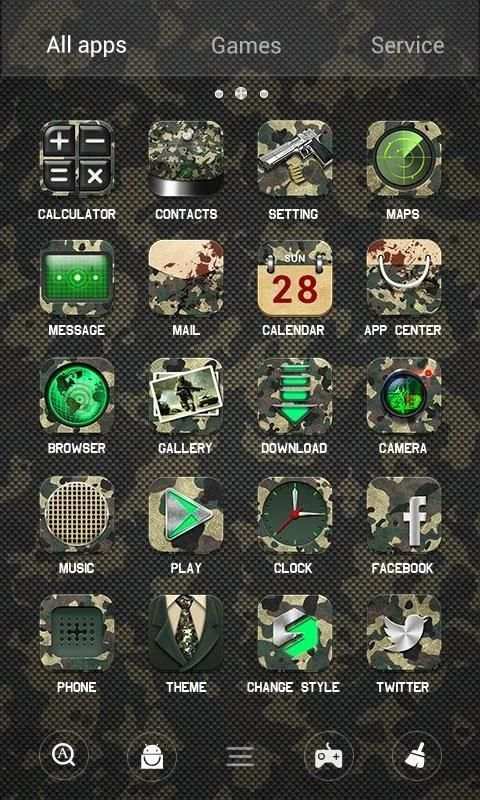 Army GO Launcher Theme screenshot 2