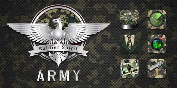 Army GO Launcher Theme screenshot 1