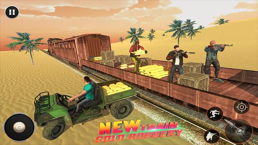 Grand Gold Robbery Game: Train shooting Simulator screenshot 23
