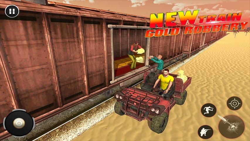 Grand Gold Robbery Game: Train shooting Simulator screenshot 21