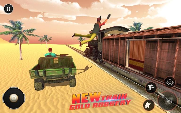 Grand Gold Robbery Game: Train shooting Simulator screenshot 11