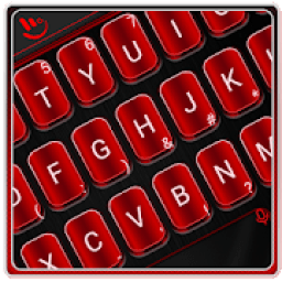 ikon Red Metal Keyboard Theme