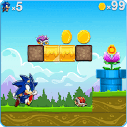 Adventure Super Speed Sonik Runner Temple Games आइकन