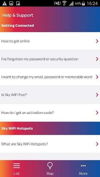 Sky WiFi Finder screenshot 1