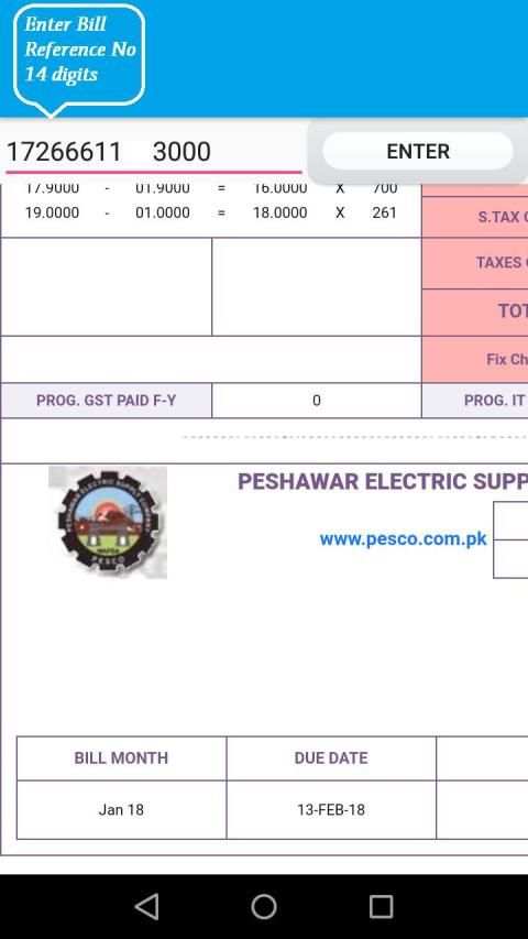 Wapda Bill Info screenshot 2