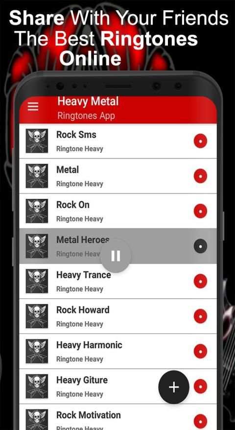 Rock Ringtones Heavy Metal Ringtones screenshot 1