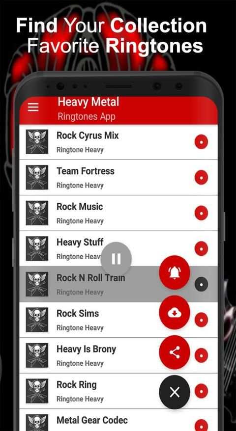 Rock Ringtones Heavy Metal Ringtones स्क्रीनशॉट 2