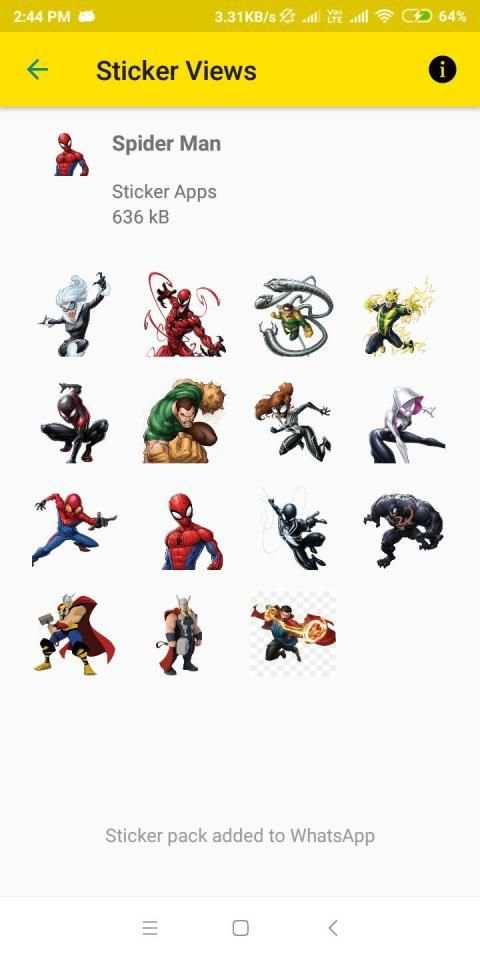 Avengers WA Stickers screenshot 5