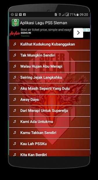 Aplikasi Lagu PSS Sleman screenshot 2